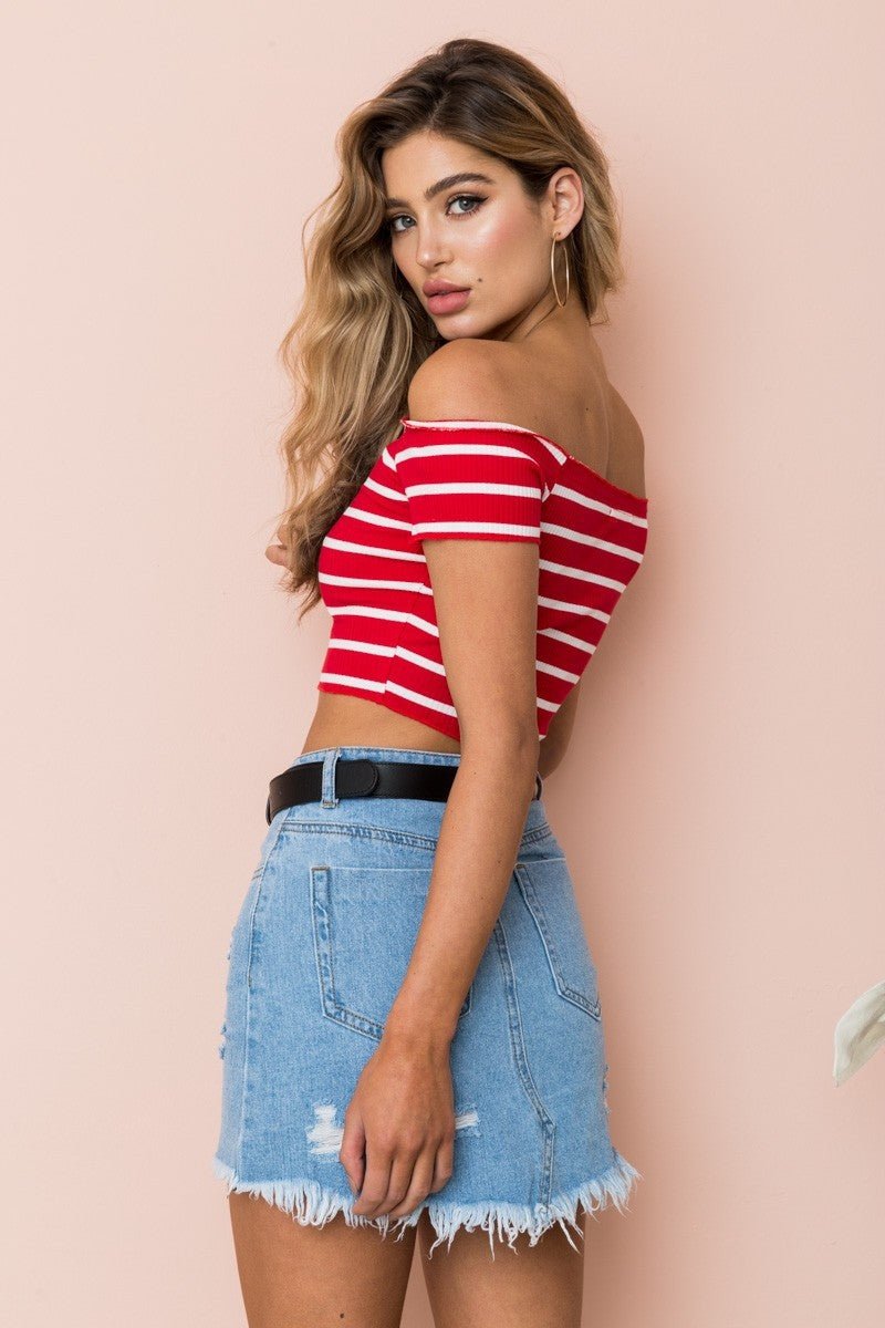 Foxy Summer Crop Top - Shirts & Tops