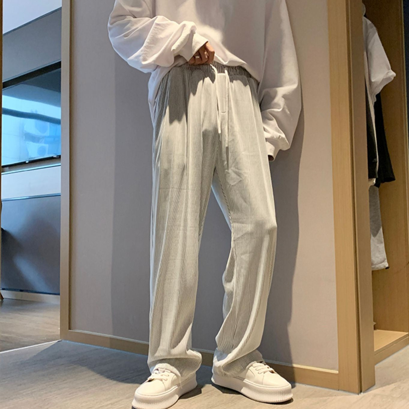 High Street Casual Trousers Spring And Autumn Loose