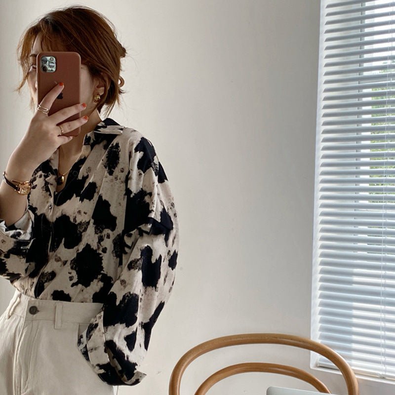 Retro Tie Dye Blouse - Shirts & Tops