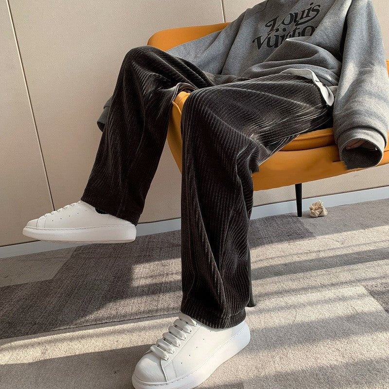 Straight Corduroy Pants - pants