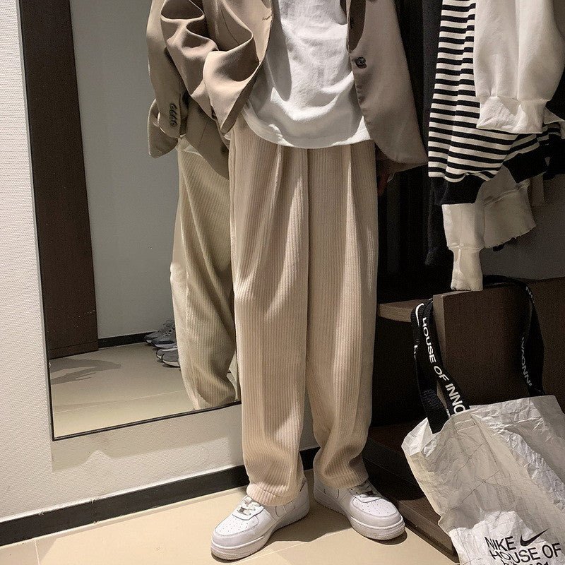 Straight Corduroy Pants - pants