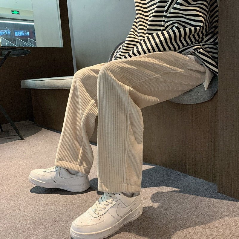 Straight Corduroy Pants - pants
