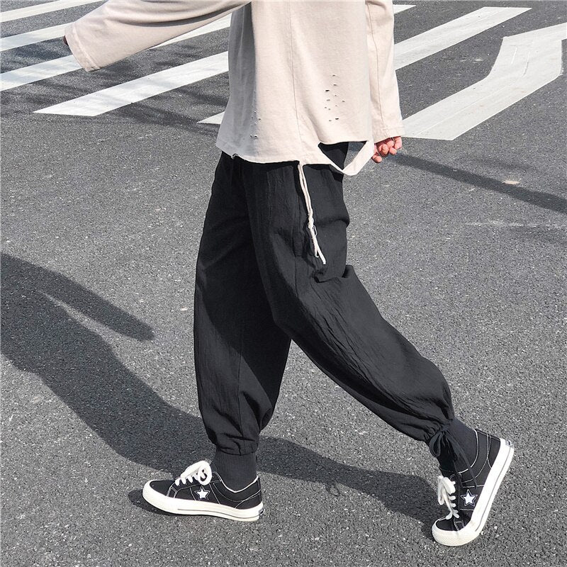 Casual Wide Ankle Linen - Pants