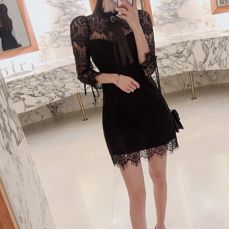 Slim Lace Dress - Dresses